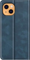 Casecentive - Magnetische Leren Wallet case - iPhone 14 Plus - blauw