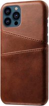 Casecentive - Etui portefeuille en cuir - iPhone 14 - marron