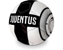 Juventus voetbal strepen - maat 5 - wit/zwart