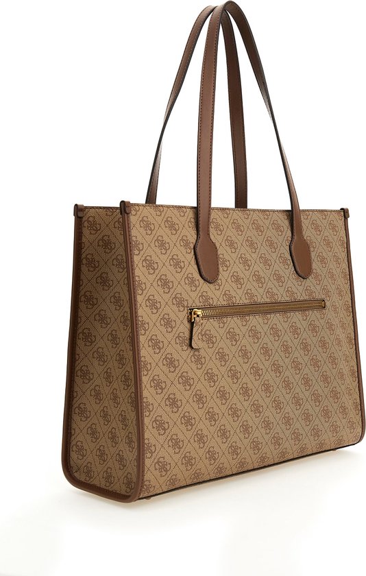 GUESS Sac à épaule bandoulière Izzy Camera Bag Latte Logo Taupe