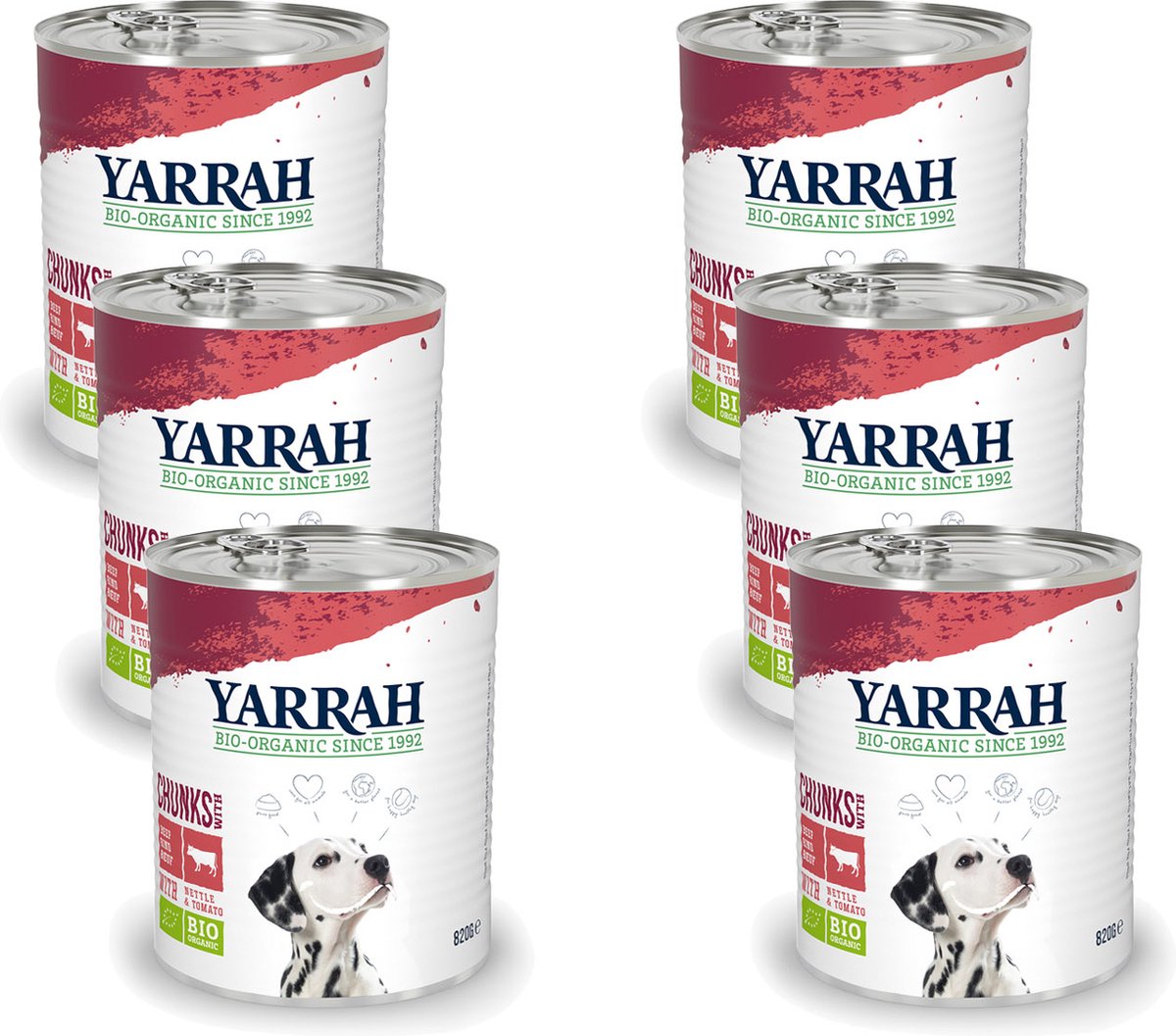 Yarrah Yarrah Bio Blik Brokjes In Saus - Rund - Hondenvoer - 405g