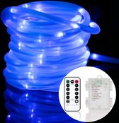 Lichtslang Op Batterij - 10 Meter - Blauw - Voor Buiten