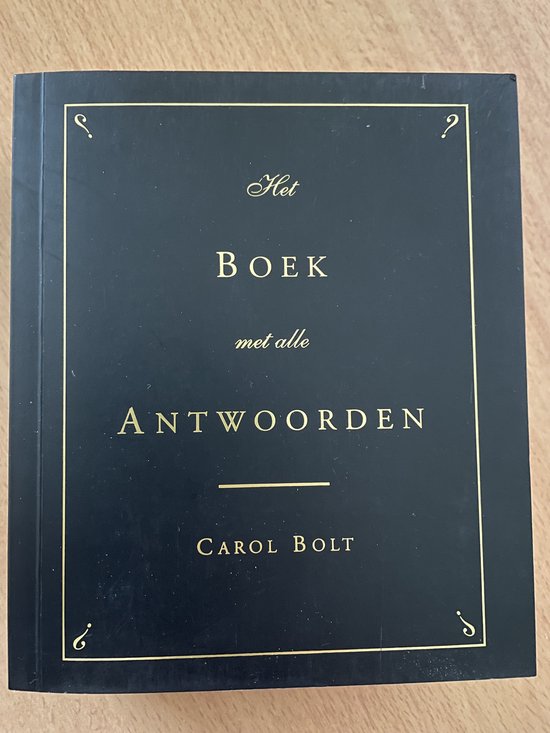 Cover van het boek 'Het Boek met alle Antwoorden'