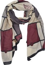 Sjaal Yada - Bordeaux | Viscose | 180 x 90 cm | Fashion Favorite