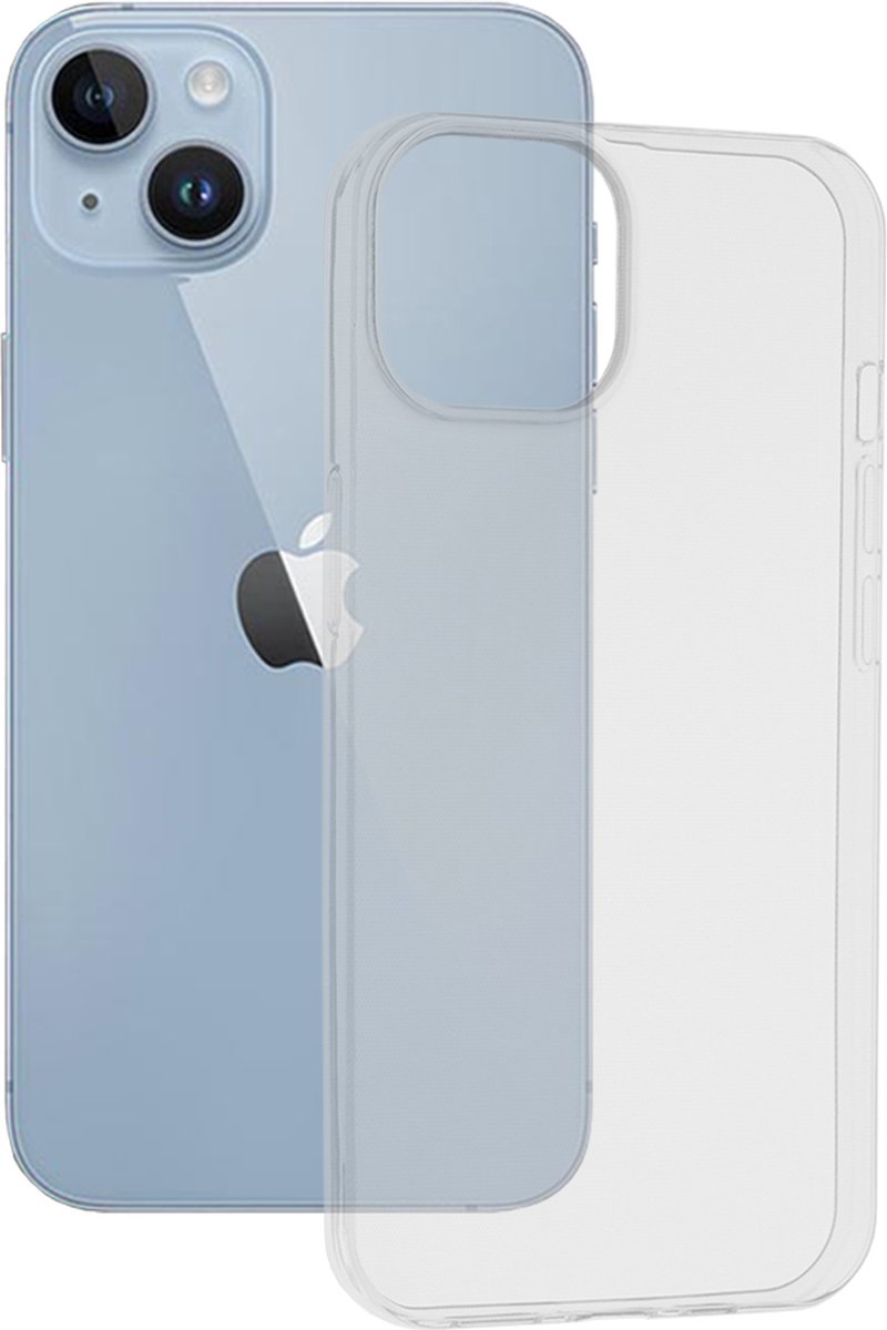 Techsuit - Transparant Siliconen - iPhone 14 - Doorzichtig - Simpel