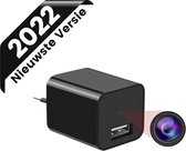 Spy Camera / Adapter - Beveiligingscamera Met Bewegingssensor - Verborgen Camera 1080P FULL HD - USB Oplader - Spycam