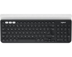Logitech K780 RF Wireless + Bluetooth QWERTY Italiaans Grijs, Wit toetsenbord
