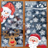 Giftmas Raamstickers – 262 Stuks - Kerst – Kerst Raamdecoratie – Kerst Stickers – Kerstversiering