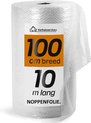 Noppenfolie L - 100cm x 10m - Bubble Wrap Rol - Bubbeltjes plastic - Extra sterk - Bescherm uw spullen - Voor inpakken en verhuizen - Bubbeltjesplastic