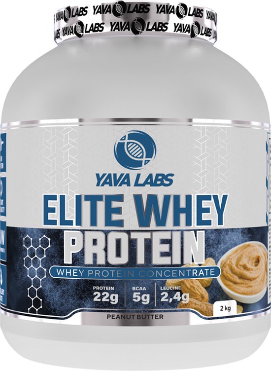 Yava Labs Elite Whey Protein Peanut Butter 22 gram protein per