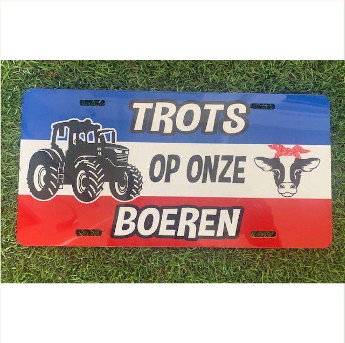 USA Kentekenplaat Trots op onze boeren. Boerenprotest trots op de boer- geen boer geen voer