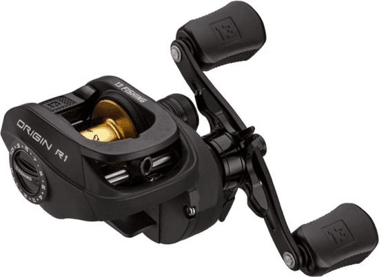 13 Fishing Origin R1 Cast Reel LH - 6.6:1 - Baitcasting Reel - Zwart van 13 Fishing — afbeelding 2