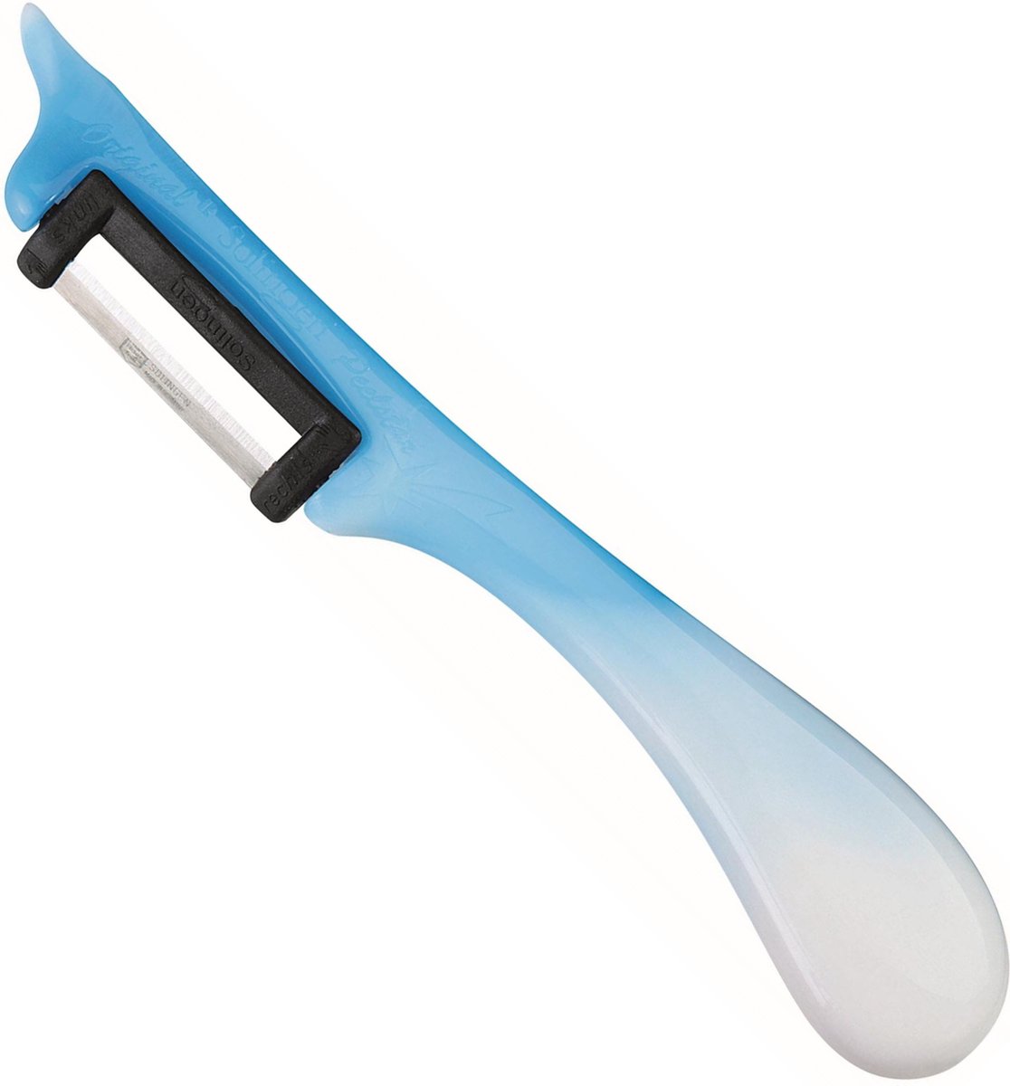 RÖR Solingen Dunschiller Star – Kunststof – Enkel Mes – 19 cm – Bi-color – Blauw