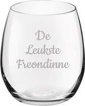 Gegraveerde Drinkglas 39cl De Leukste Freondinne