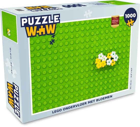 Puzzle Lego sous-plancher avec fleurs - Puzzle - Puzzle 1000 pièces adultes  | bol.com