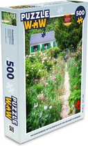 Puzzel Pad naar boerderij met de deurtjes in de tuin van Monet in Frankrijk - Legpuzzel - Puzzel 500 stukjes
