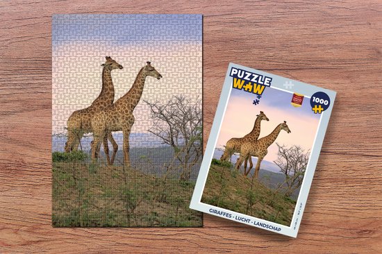 Puzzle Éléphant - Veau - Paysage - Puzzle - Puzzle 1000 pièces adultes