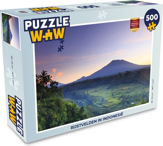 Puzzel Rijstvelden in Indonesië - Legpuzzel - Puzzel 500 stukjes | bol.com