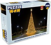 Puzzel Een enorme kerstboom in de Verenigde Staten - Legpuzzel - Puzzel 1000 stukjes volwassenen - Kerst - Cadeau - Kerstcadeau voor mannen, vrouwen en kinderen