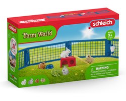 foto van schleich FARM WORLD - Tehuis voor konijntjes en cavia's - Speelfigurenset - Kinderspeelgoed voor Jongens en Meisjes - 3 tot 8 jaar - 14 Onderdelen