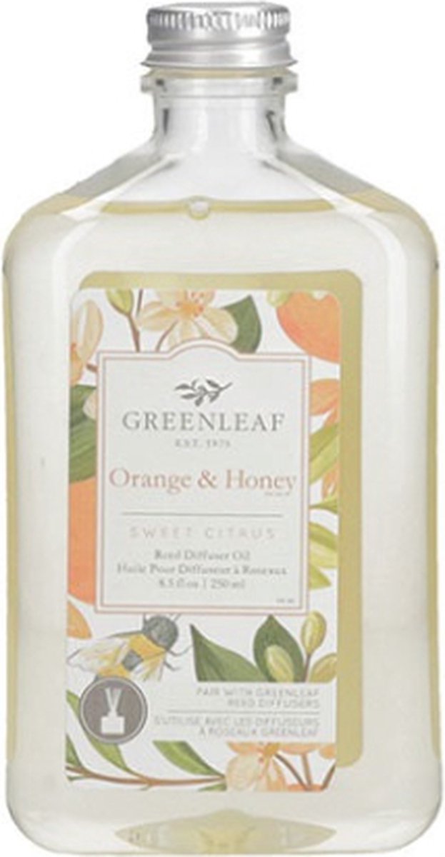 Greenleaf Diffuser Refil Oil Orange Honey