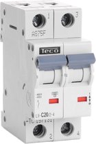TECO - Automaat TC 2P 20A 4,5kA Curve C