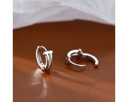 foto van Gading® dames klapoorringen-12mm-zilver 925