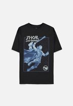 Marvel Thor Dames Tshirt -M- Love and Thunder Zwart