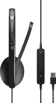 EPOS I SENNHEISER ADAPT 160 USB II - ADAPT 100 Series headset - op oor - met bekabeling - USB-A - zwart - geoptimaliseerd voor UC