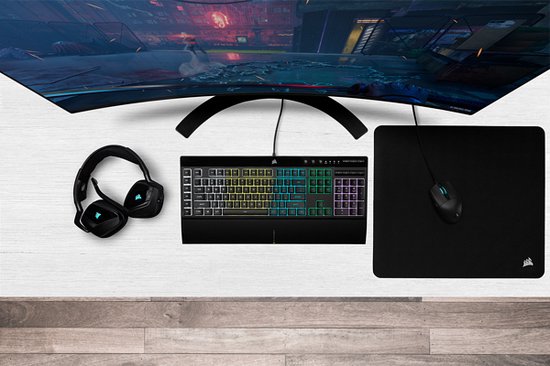 Corsair K55 RGB Pro - Gaming Toetsenbord - Membraam toetsen - Qwerty  Zwart