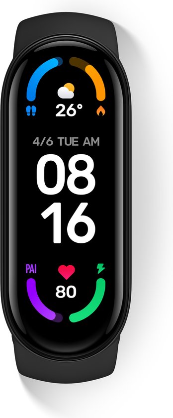 Xiaomi Mi Band 6 - Activity Tracker - Zuurstofmeter - Stressmeter - Global variant - Zwart