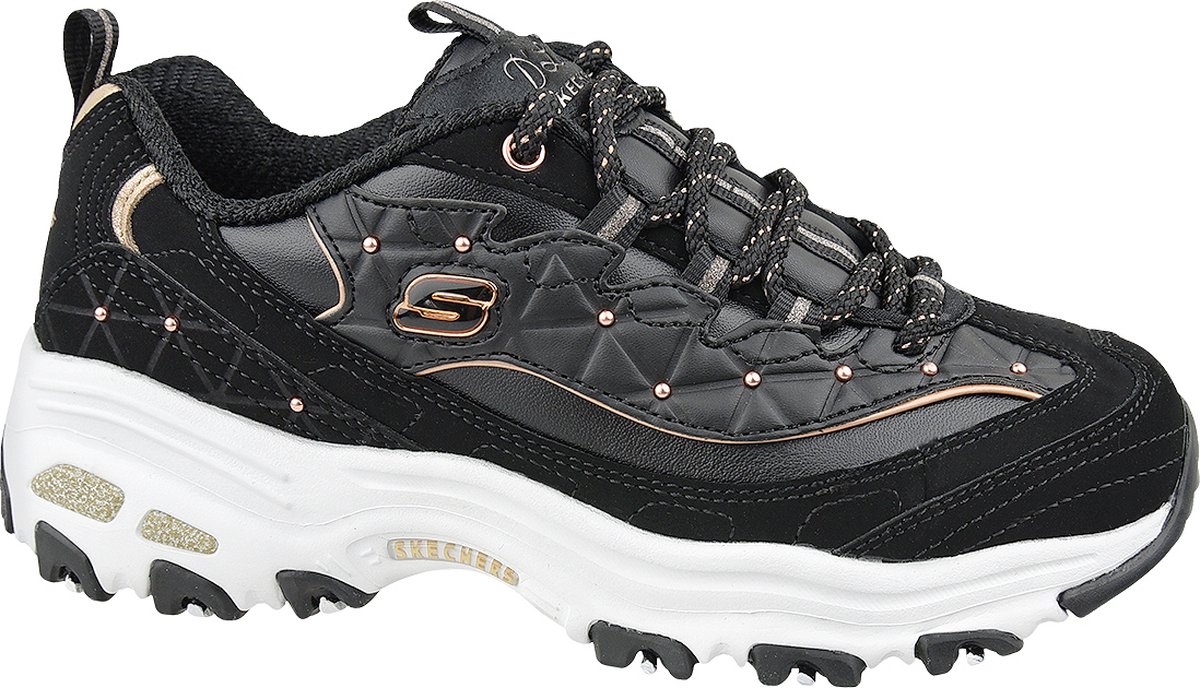 Skechers D'Lites, Vrouwen, Zwart, Sneakers, maat: 39,5