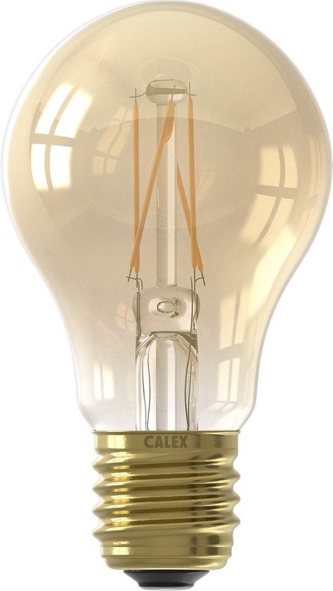 Calex LED lamp E27 7.5W 806lm Goud 2100K Dimbaar A60