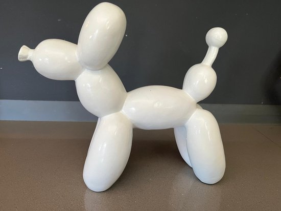Goodyz - Ballon Hond - Balloon Dog - kleur wit - 25cm Hoog - diverse kleuren