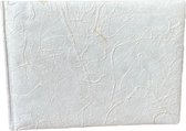 Wit gastenboek met afneembare satijnen strik, in mooie bewaardoos, , 18x25cm