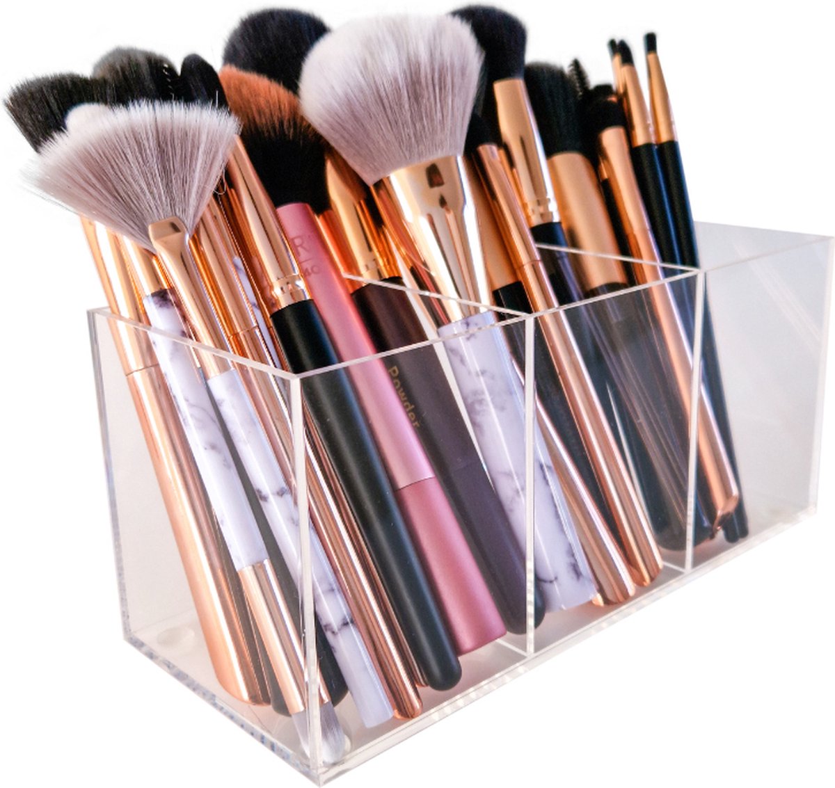 Kwasten organizer | Make up organizer | Brush holder | Transparant | Cosmetica