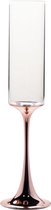 Vikko Décor Harp Collectie - Champagne Glazen - Set van 2 Champagne Coupe - Flutes - Rosé Goud