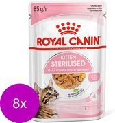 Royal Canin Kitten Sterilised Jelly - Kitten-Kattenvoer - 8 x 12x85 g