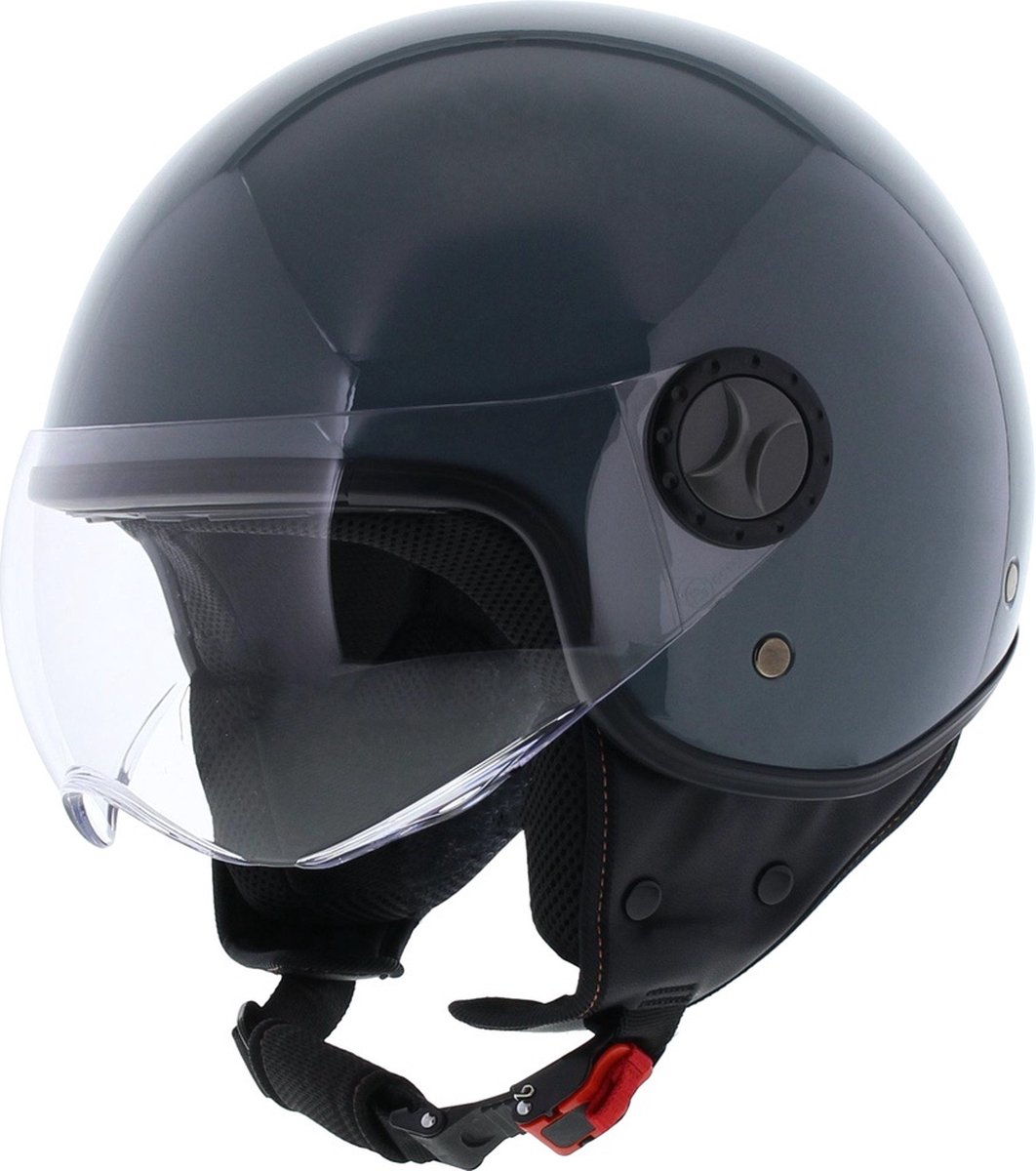 Vito Loreto jethelm nardo grey XL - Scooterhelm Motorhelm