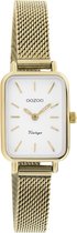 OOZOO Vintage series - goudkleurige horloge met goudkleurige metalen mesh armband - C20268