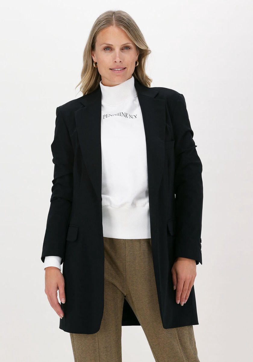 Penn & Ink W21n1090ltd Blazers Dames - Zwart - Maat 38