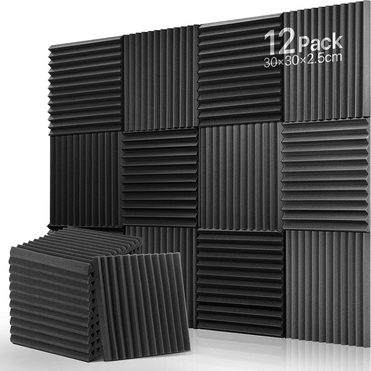 Geluidsisolatieplaten - Foam-Isolatieplaten-– Akoestische Panelen – Geluidsdemper – Studioschuim –– Acoustic Foam Panels
