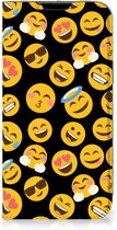 Telefoon Hoesje Geschikt voor iPhone 14 Plus Flip Cover Emoji