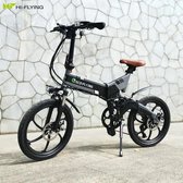 Elektrische fiets - elektrische vouwfiets - Eco Flying F501 - Zwart /Grijs