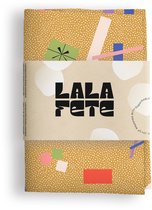 La La Fete - Furoshiki doeken - doorgeef inpakpapier - inpakstof - CONFETTI GOLD - 70