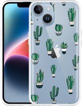 Geschikt voor Apple iPhone 14 Hoesje Cactus - Designed by Cazy