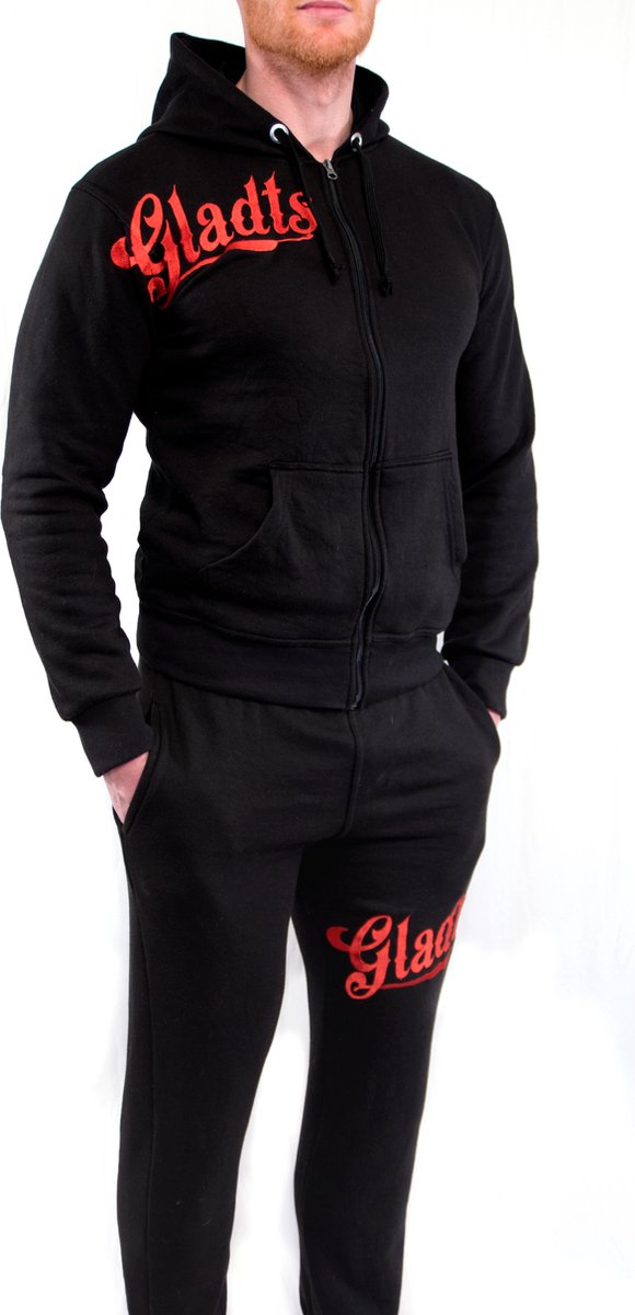 Gladts Joggingpak - Trainingspak volwassenen maat L - Trainingspak heren - Joggingbroek heren - Joggingpak heren - Huispak heren - Huispak heren volwassenen - Joggingpak heren volwassenen - Joggingpak jongens