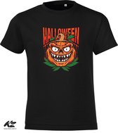 Klere-Zooi - Halloween - Pumpkin #1 - Zwart Kids T-Shirt - 116 (5/6 jr)