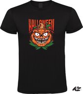 Klere-Zooi - Halloween - Pumpkin #1 - Zwart Heren T-Shirt - L