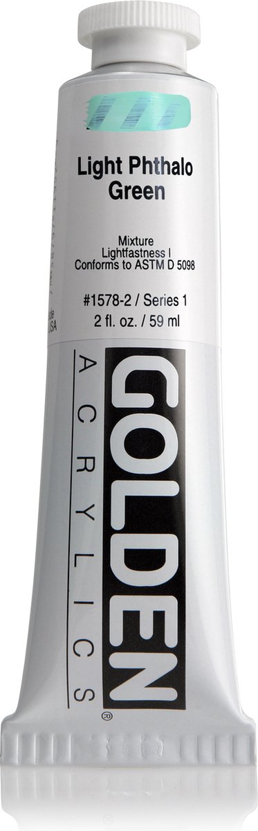 Golden Heavy Body Acrylverf serie 1 | Light Phtalo Green (1578-2) 59ml